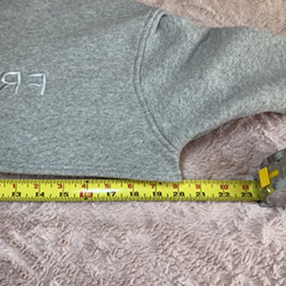 Grey Cropped sweatshirt KROST ZIP Limited Edition SUPPORT YOUR FRIENDS HOODIE - Picture 10 of 16